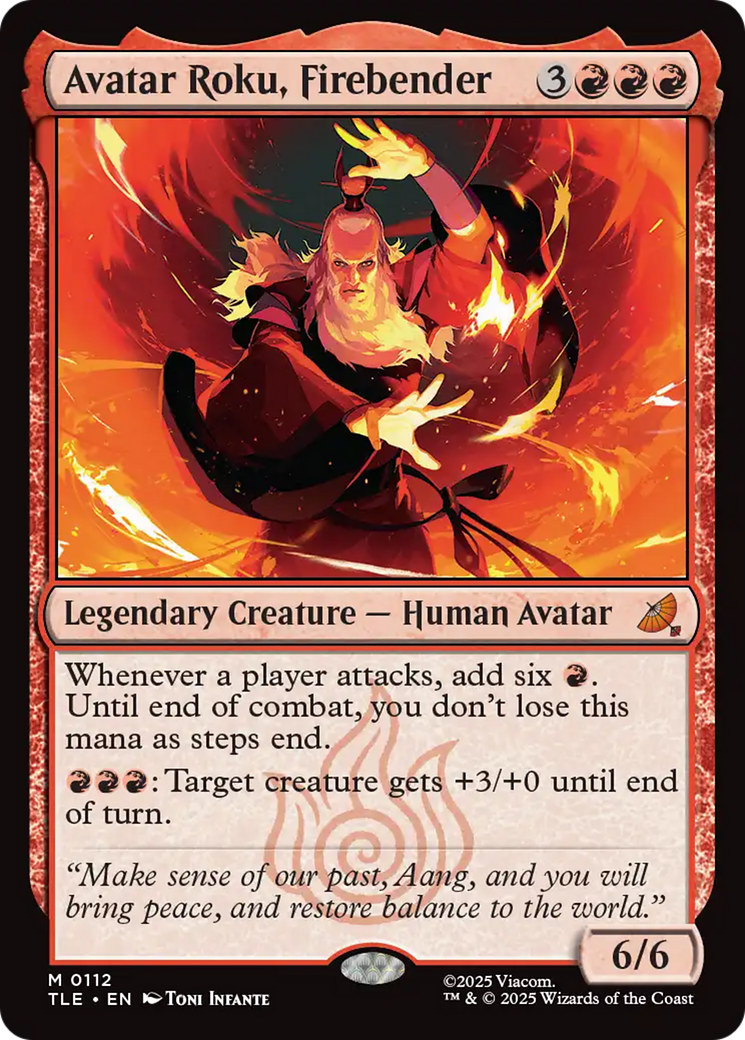 Avatar Roku, Firebender [Avatar: The Last Airbender: Eternal-Legal] Foil