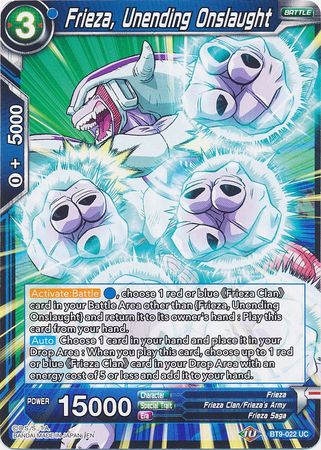 Frieza, Unending Onslaught (BT9-022) [Universal Onslaught] Parallel Foil