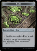 Clue (0017) // A 0044 Double-Sided Token [Murders at Karlov Manor Tokens] Foil