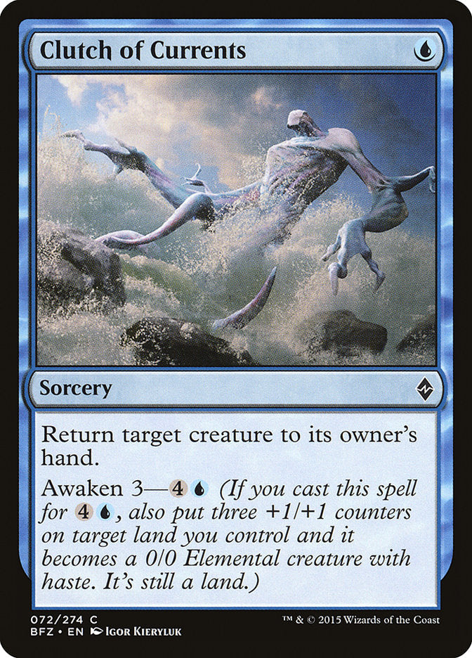 Clutch of Currents [Battle for Zendikar] Foil