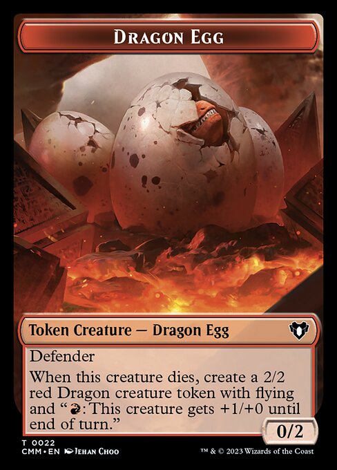 City's Blessing // Dragon Egg Double-Sided Token [Commander Masters Tokens] Foil