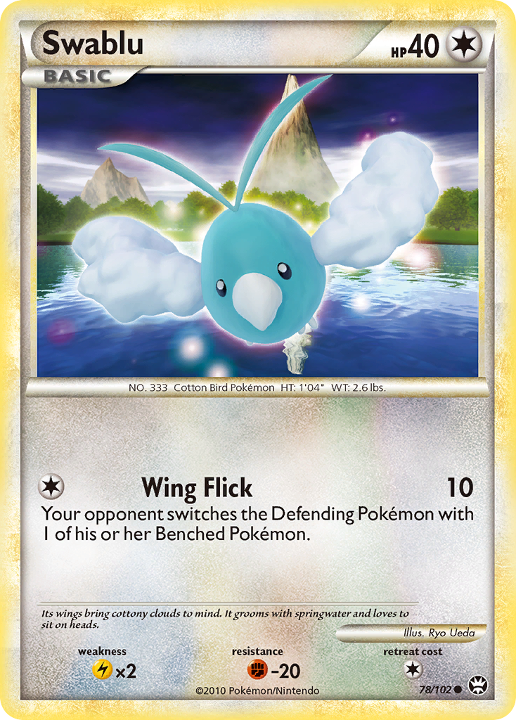 Swablu (78/102) [HeartGold & SoulSilver: Triumphant] Reverse Holofoil