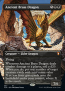 Ancient Brass Dragon (Borderless Alternate Art) [Commander Legends: Battle for Baldur's Gate] Foil