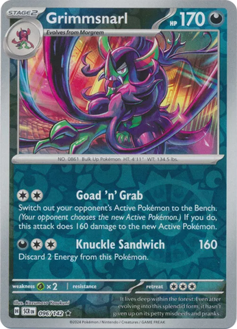 Grimmsnarl (096/142) [Scarlet & Violet: Stellar Crown] Reverse Holofoil