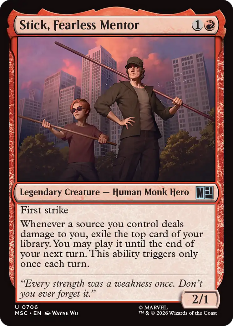 Stick, Fearless Mentor [Marvel Super Heroes Commander] Foil