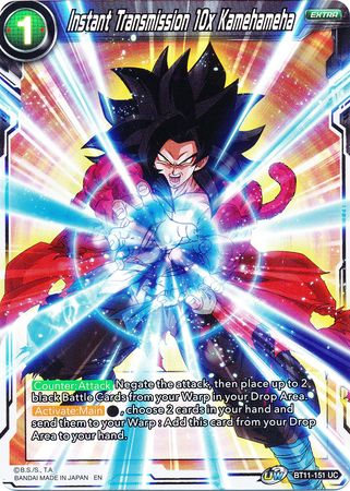Instant Transmission 10x Kamehameha (BT11-151) [Vermilion Bloodline 2nd Edition] Parallel Foil