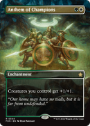 Anthem of Champions (Borderless) [Foundations] Foil