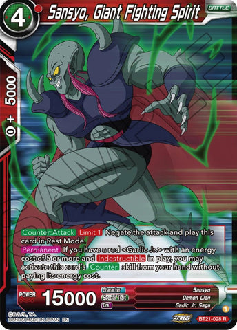 Sansyo, Giant Fighting Spirit (BT21-028) [Wild Resurgence] Parallel Foil