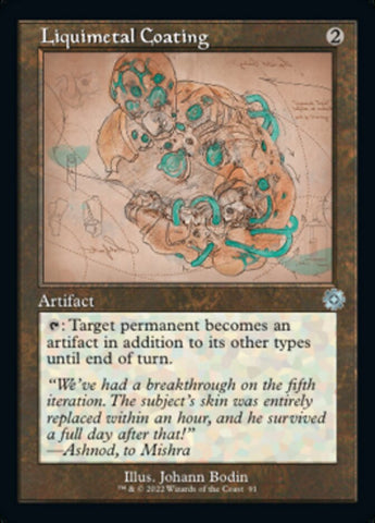 Liquimetal Coating (Retro Schematic) [The Brothers' War Retro Artifacts] Foil
