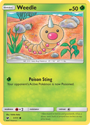 Weedle (1/111) [Sun & Moon: Crimson Invasion] Reverse Holofoil
