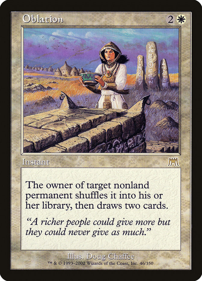 Oblation [Onslaught] Foil