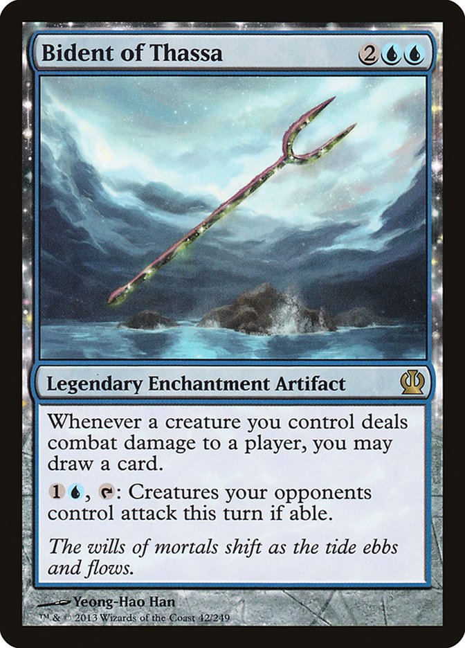 Bident of Thassa [Theros] Foil