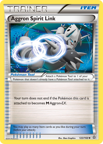 Aggron Spirit Link (123/160) [XY: Primal Clash] Reverse Holofoil