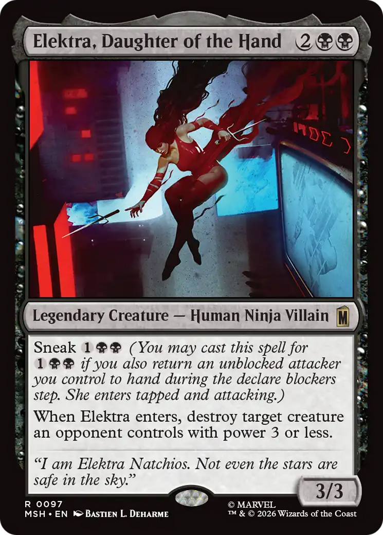Elektra, Daughter of the Hand [Marvel Super Heroes] Foil