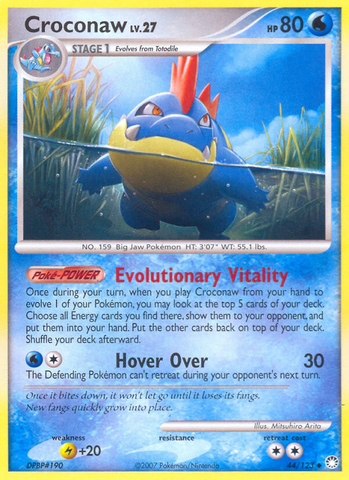 Croconaw (44/123) [Diamond & Pearl: Mysterious Treasures] Reverse Holofoil