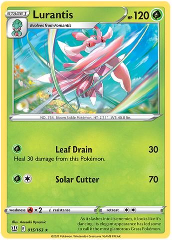 Lurantis (015/163) [Sword & Shield: Battle Styles] Reverse Holofoil