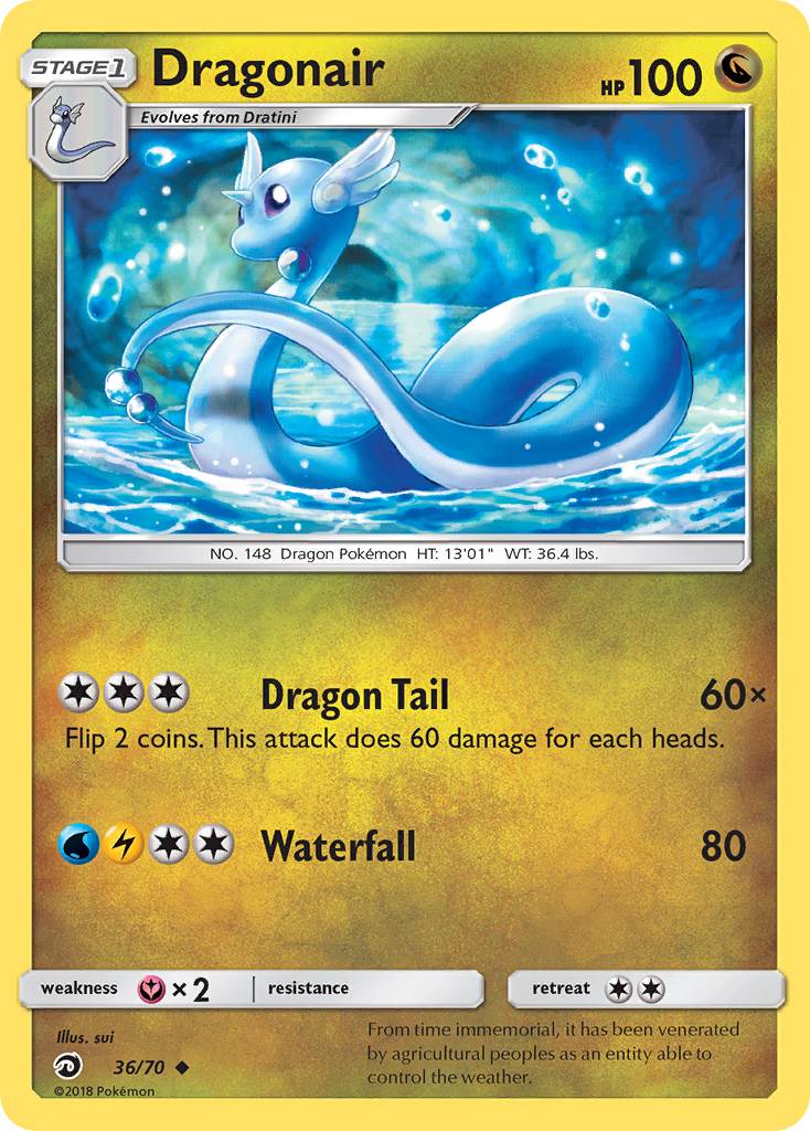 Dragonair (36/70) [Sun & Moon: Dragon Majesty] Reverse Holofoil