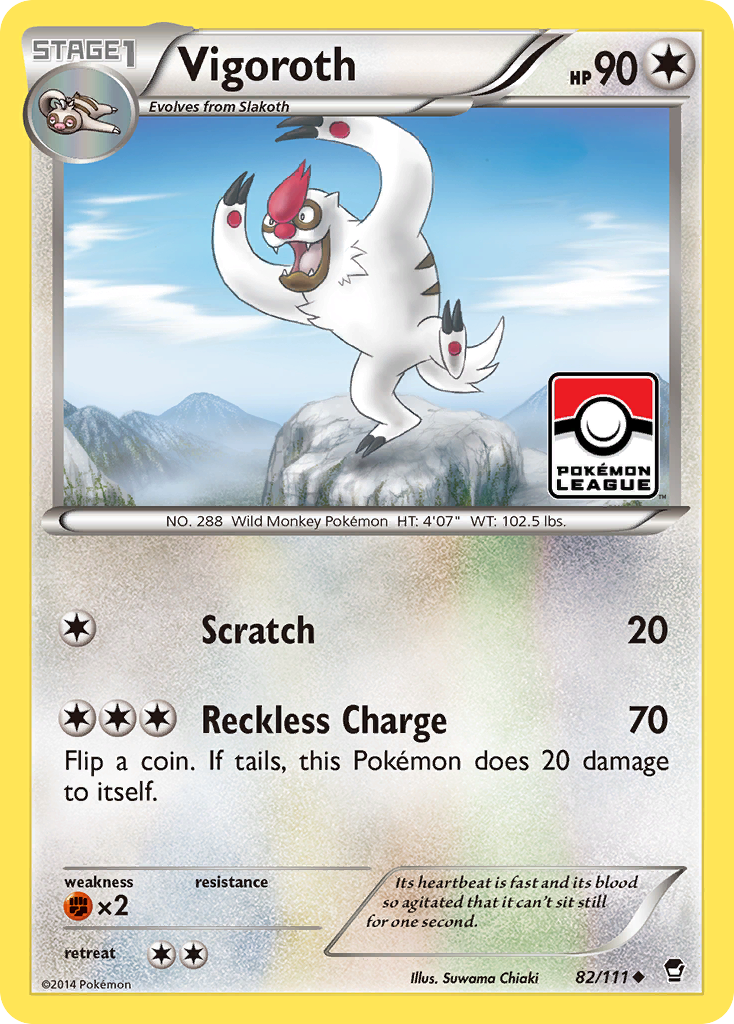 Vigoroth (82/111) [XY: Furious Fists] Reverse Holofoil