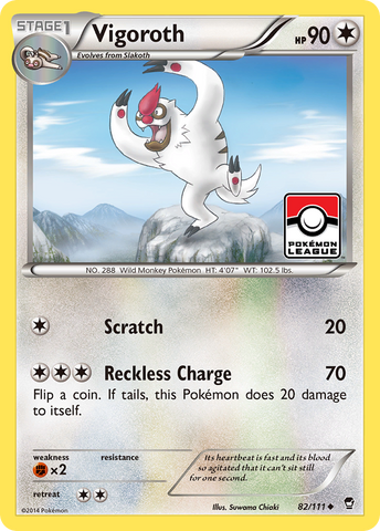 Vigoroth (82/111) [XY: Furious Fists] Reverse Holofoil