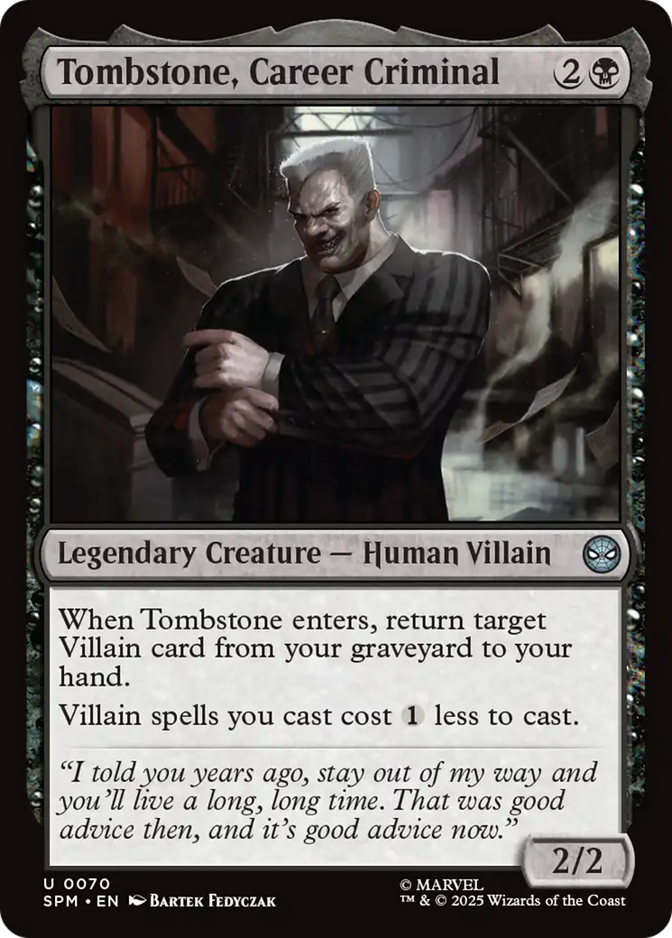 Tombstone, Career Criminal [Marvel's Spider-Man] Foil