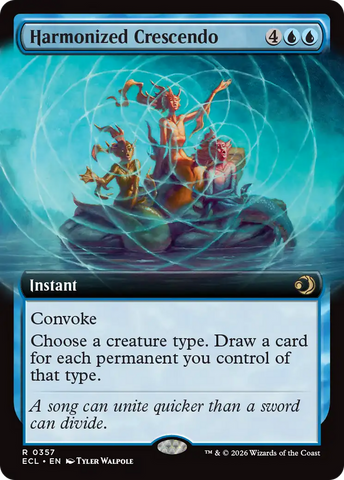 Harmonized Crescendo (Extended Art) [Lorwyn Eclipsed] Foil