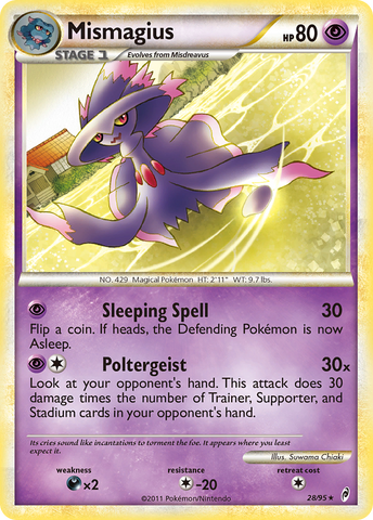 Mismagius (28/95) [HeartGold & SoulSilver: Call of Legends] Reverse Holofoil