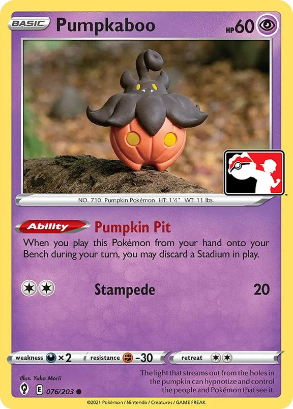 Pumpkaboo (076/203) [Prize Pack Series One] Holofoil
