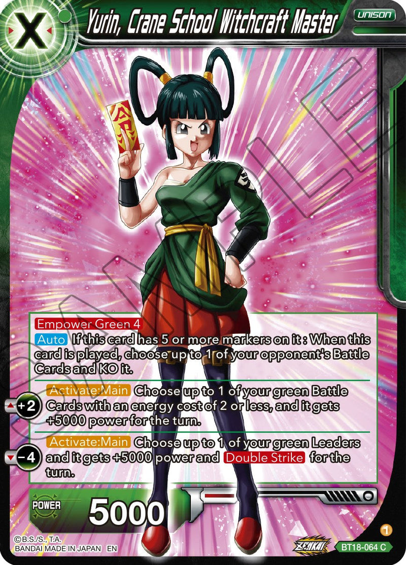 Yurin, Crane School Witchcraft Master (BT18-064) [Dawn of the Z-Legends] Parallel Foil
