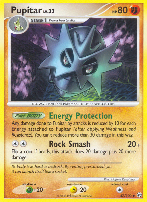 Pupitar (47/100) [Diamond & Pearl: Stormfront] Reverse Holofoil
