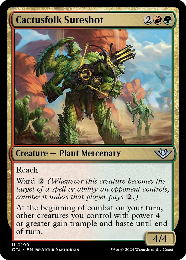 Cactusfolk Sureshot [Outlaws of Thunder Junction] Foil