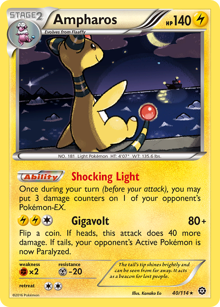 Ampharos (40/114) [XY: Steam Siege] Reverse Holofoil