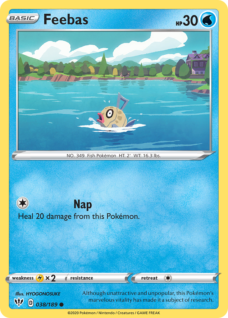 Feebas (038/189) [Sword & Shield: Darkness Ablaze] Reverse Holofoil