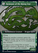 Jugan Defends the Temple // Remnant of the Rising Star (Extended Art) [Kamigawa: Neon Dynasty] Foil