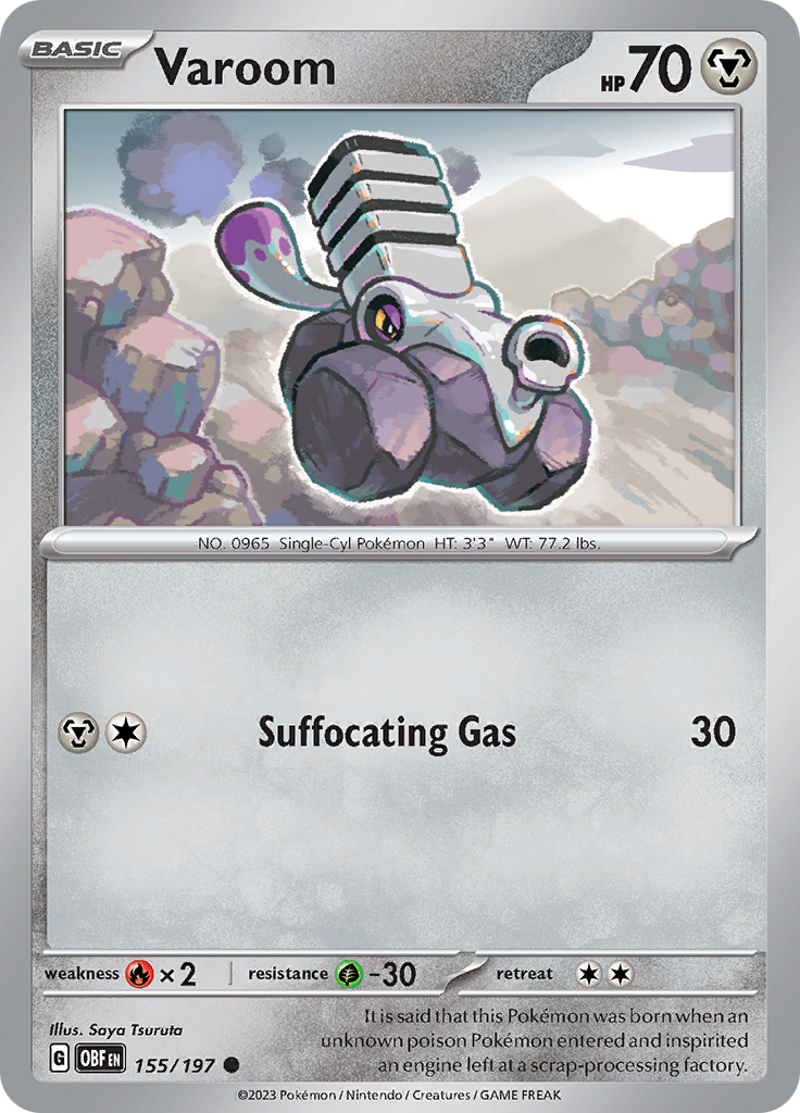 Varoom (155/197) [Scarlet & Violet: Obsidian Flames] Reverse Holofoil