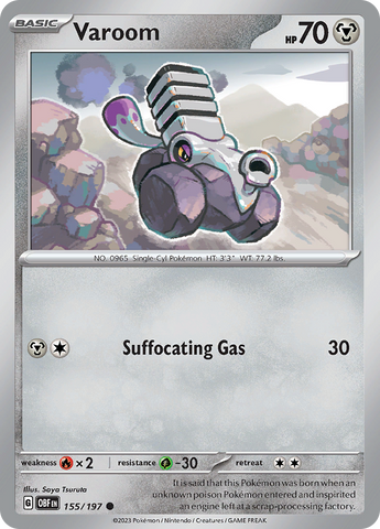 Varoom (155/197) [Scarlet & Violet: Obsidian Flames] Reverse Holofoil