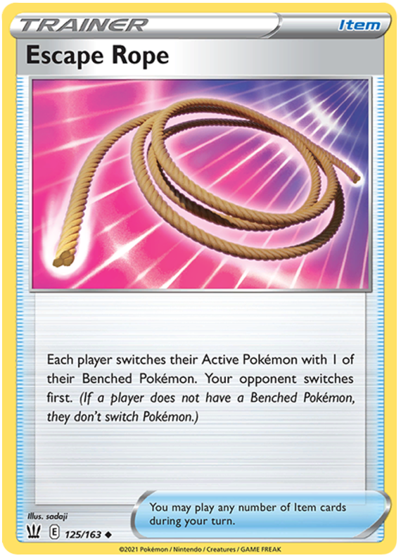 Escape Rope (125/163) [Sword & Shield: Battle Styles] Reverse Holofoil