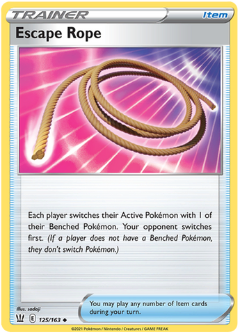 Escape Rope (125/163) [Sword & Shield: Battle Styles] Reverse Holofoil
