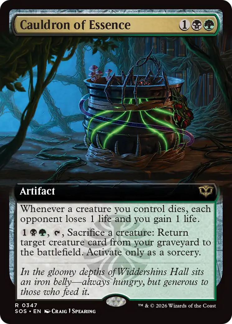 Cauldron of Essence (Extended Art) [Secrets of Strixhaven] Foil