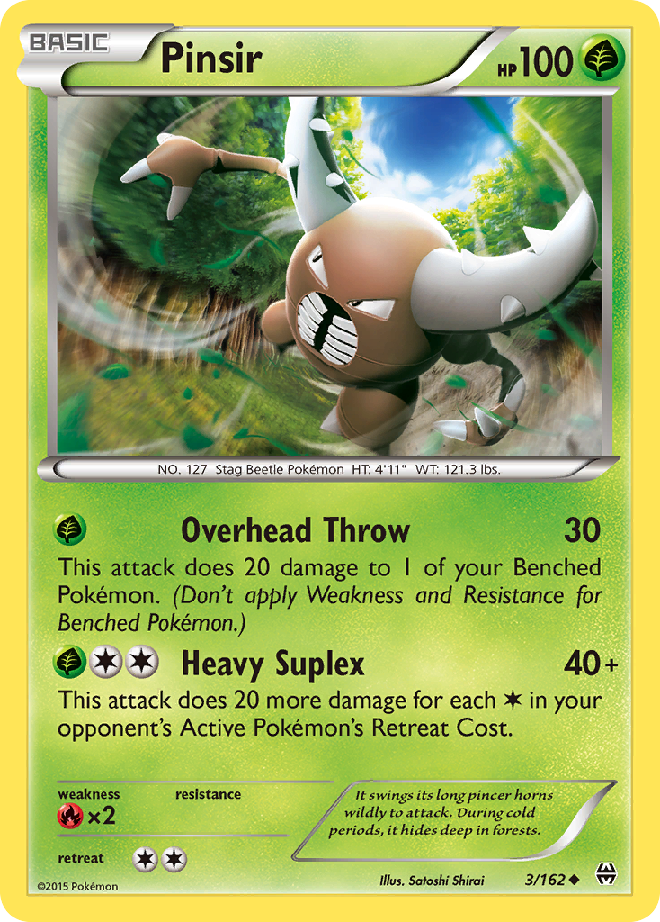 Pinsir (3/162) [XY: BREAKthrough] Reverse Holofoil