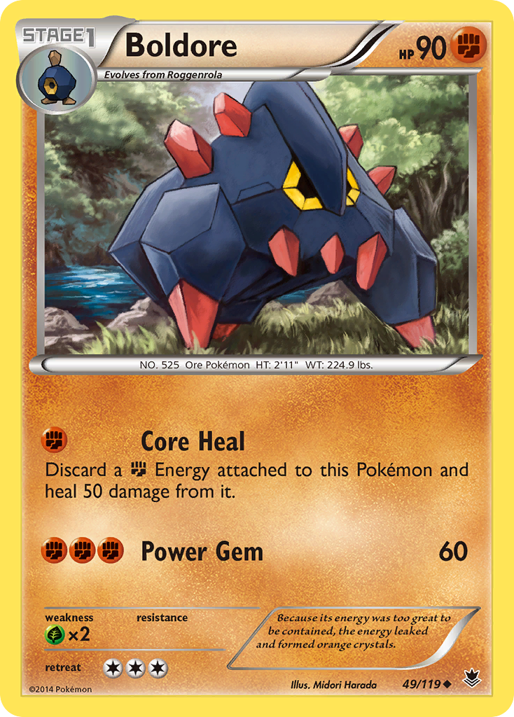 Boldore (49/119) [XY: Phantom Forces] Reverse Holofoil