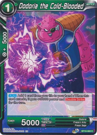 Dodoria the Cold-Blooded (BT10-083) [Rise of the Unison Warrior] Parallel Foil