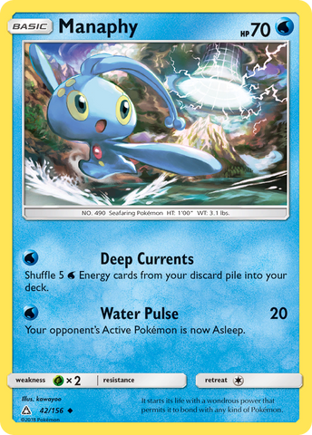 Manaphy (42/156) [Sun & Moon: Ultra Prism] Reverse Holofoil