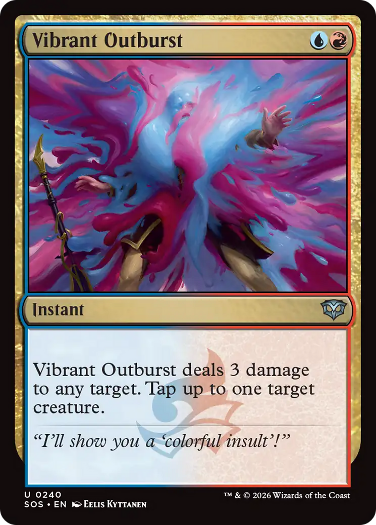 Vibrant Outburst [Secrets of Strixhaven] Foil