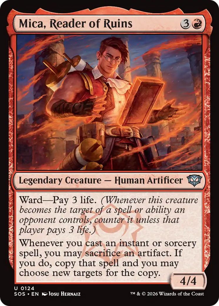 Mica, Reader of Ruins [Secrets of Strixhaven] Foil