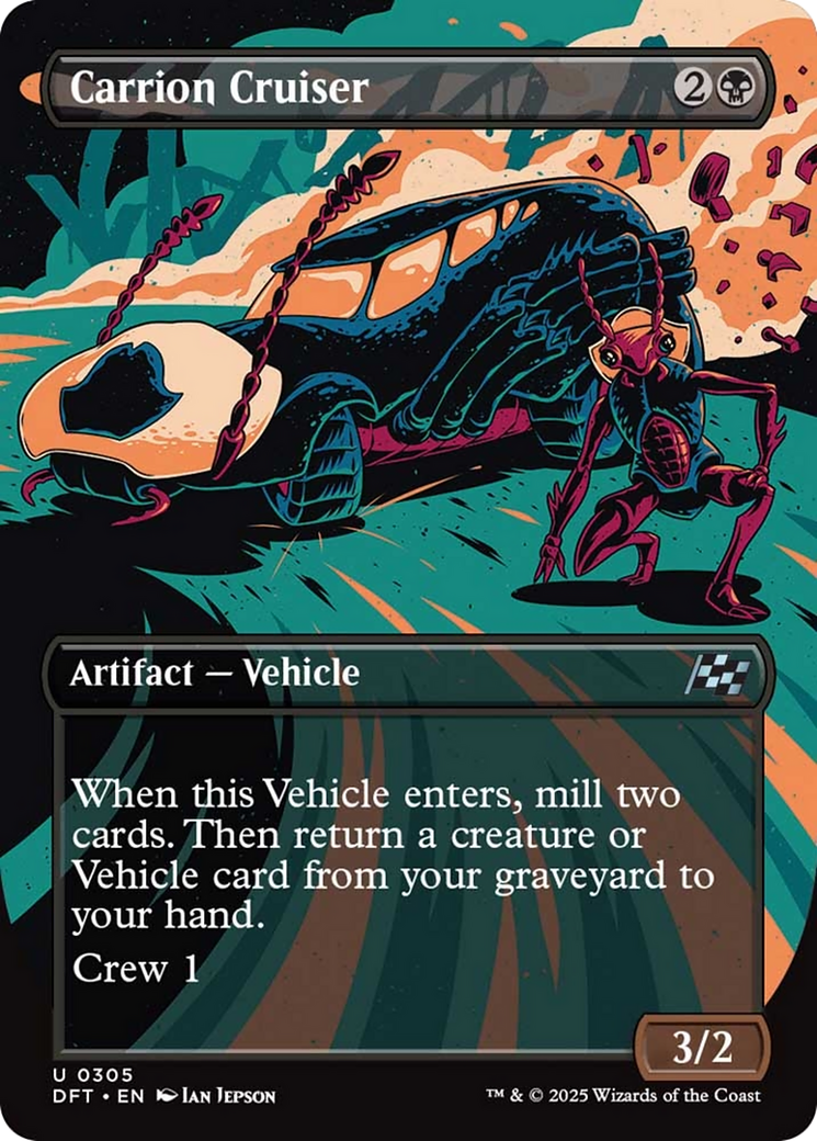 Carrion Cruiser (Borderless) [Aetherdrift] Foil