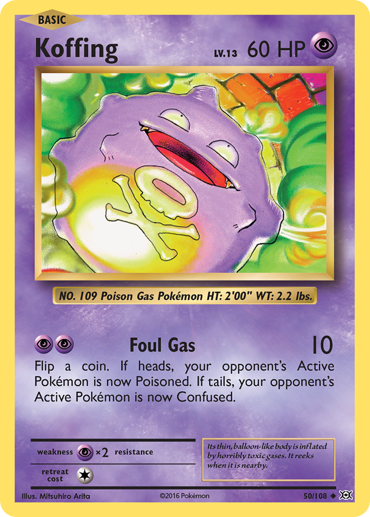 Koffing (50/108) [XY: Evolutions] Reverse Holofoil