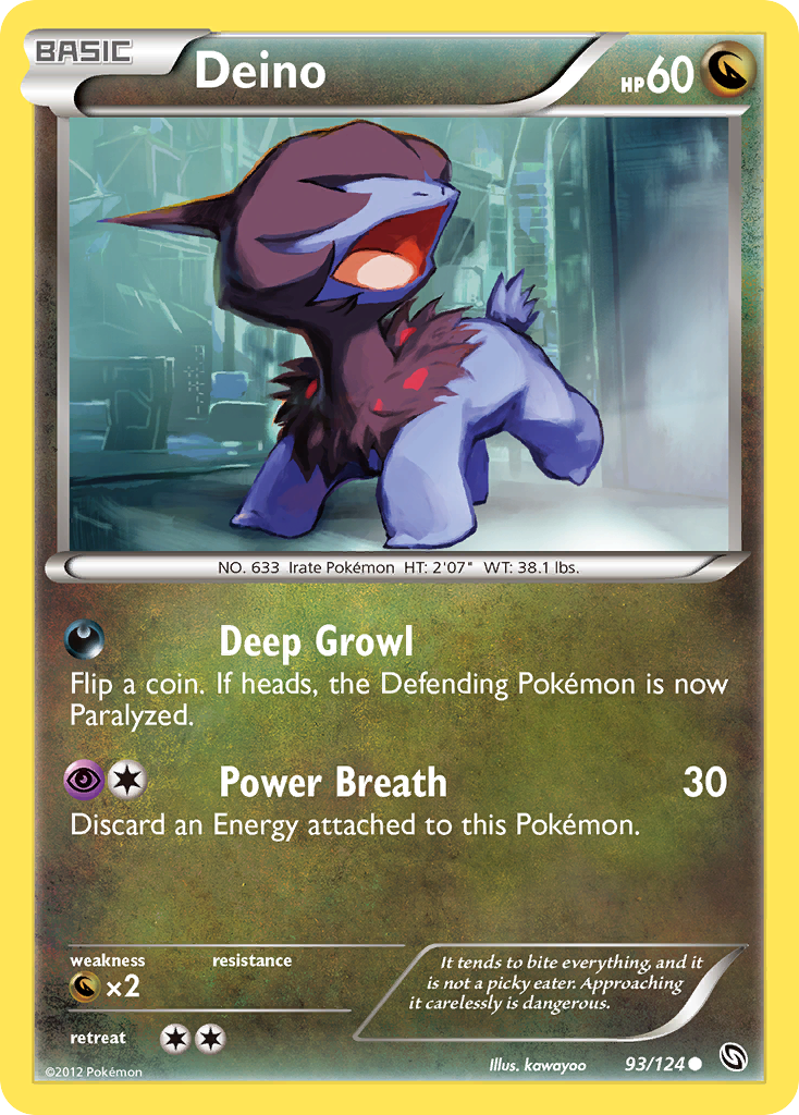Deino (93/124) [Black & White: Dragons Exalted] Reverse Holofoil