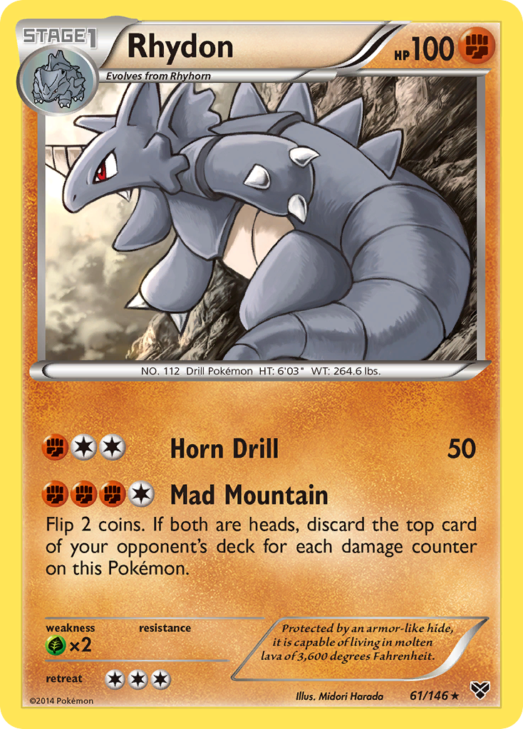 Rhydon (61/146) [XY: Base Set] Reverse Holofoil