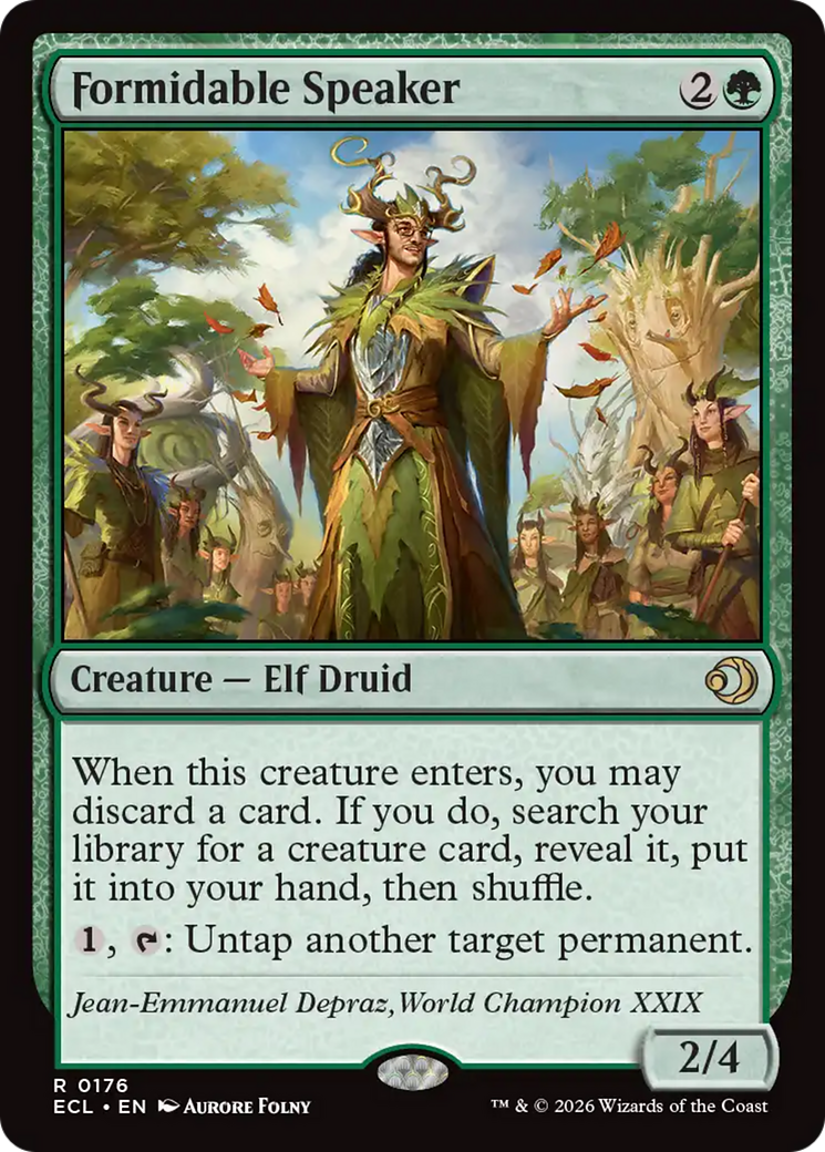 Formidable Speaker [Lorwyn Eclipsed] Foil