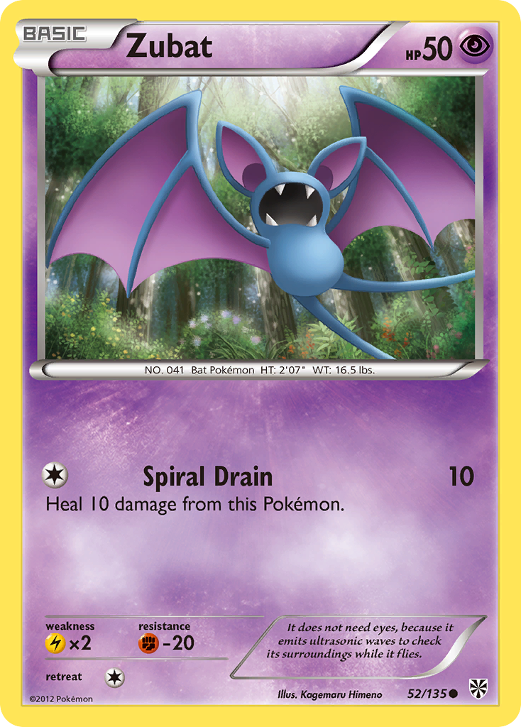 Zubat (52/135) [Black & White: Plasma Storm] Reverse Holofoil